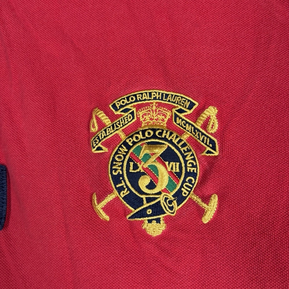 Polo Ralph Lauren Polo Shirt, Snow Challenge Cup, Crest, Mens 3XB Big - Picture 3 of 7